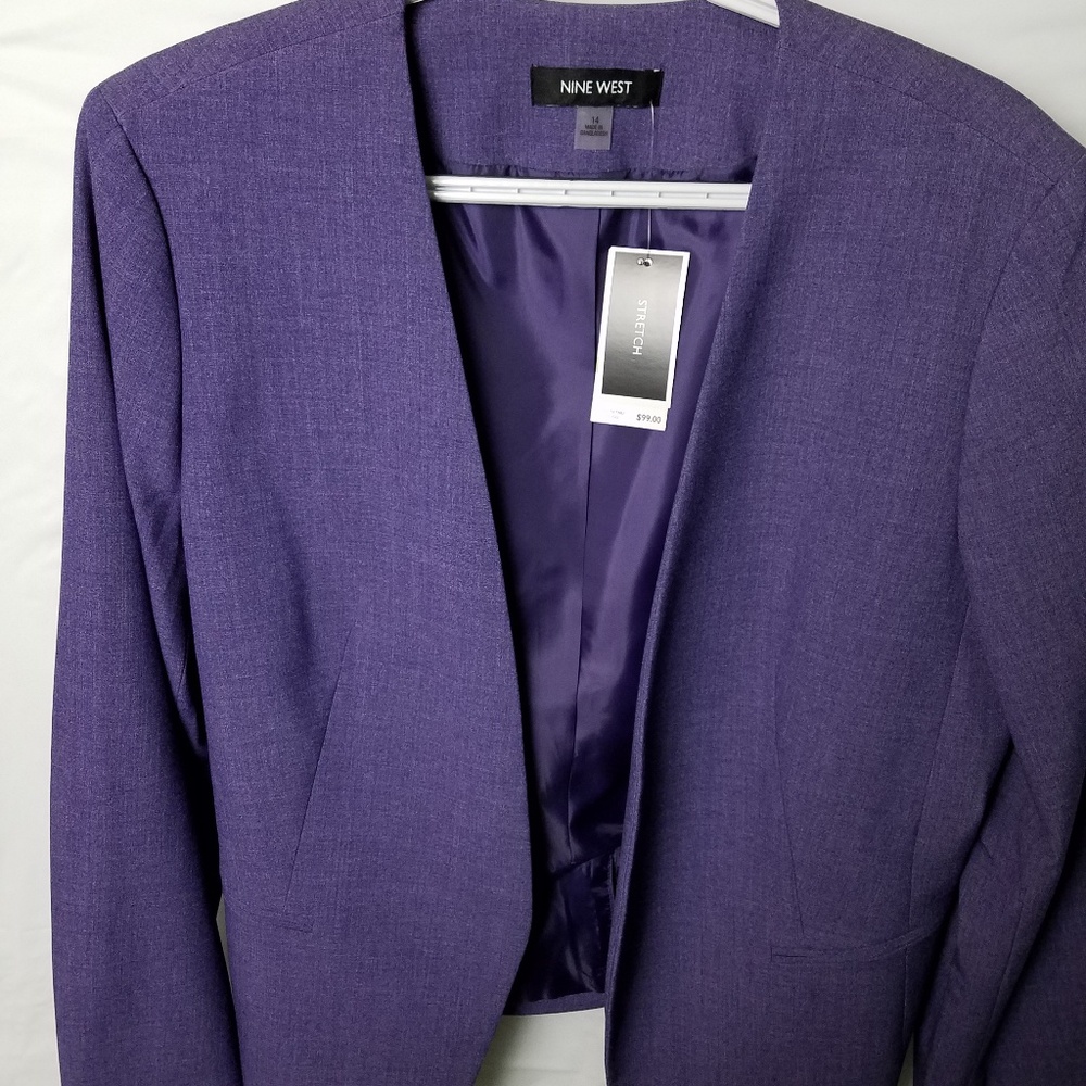 NWT Women's size14 Blazer Blueberry Stretch